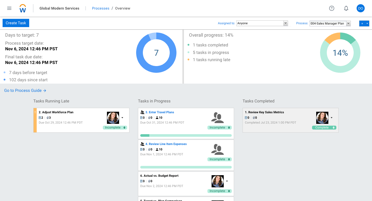 screenshot of Workday Adaptive Planning